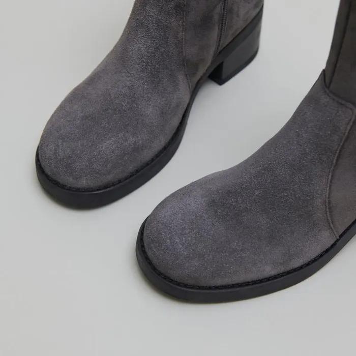 Women Lowboots With Heels Grey JONAK Ankle Boots Lowboots