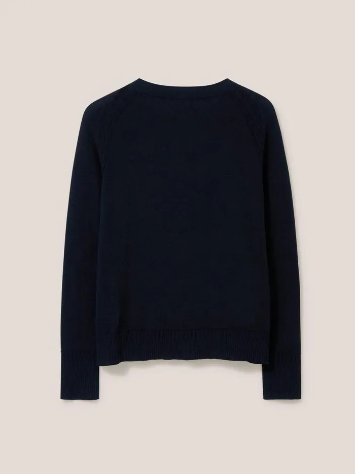 Women Lulu Knitted Cardi Pure Black White Stuff Knitwear Women Lulu Knitted Cardi Pure Black White Stuff Knitwear