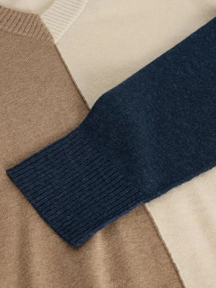 Women MAGGIE V NECK JUMPER Natural Multi White Stuff Knitwear Women MAGGIE V NECK JUMPER Natural Multi White Stuff Knitwear