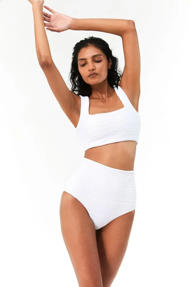 Women Mara Hoffman Bikini Bottoms Lydia Bikini Bottom White