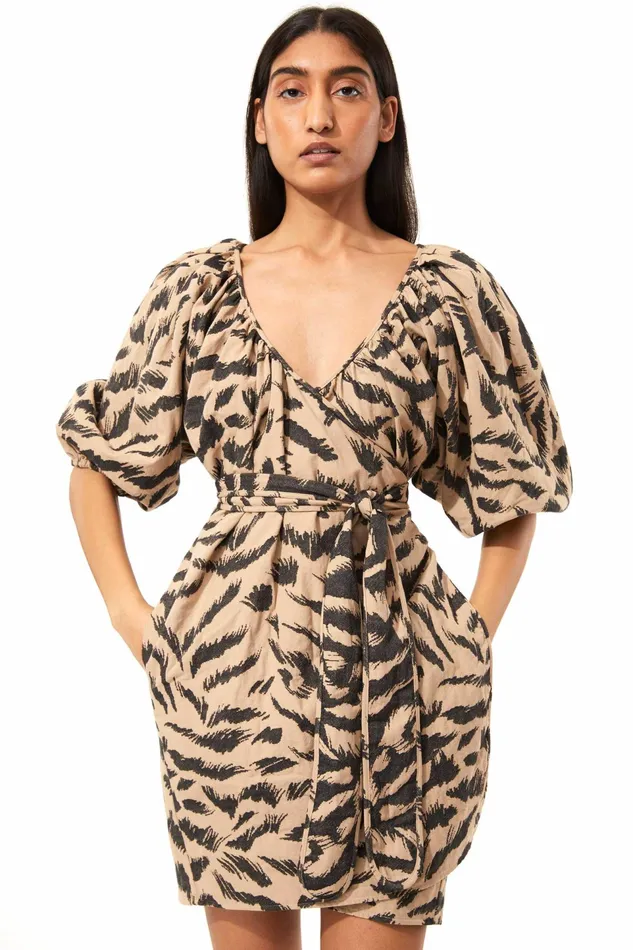 Women Mara Hoffman Dresses Coletta Dress Black and Brown