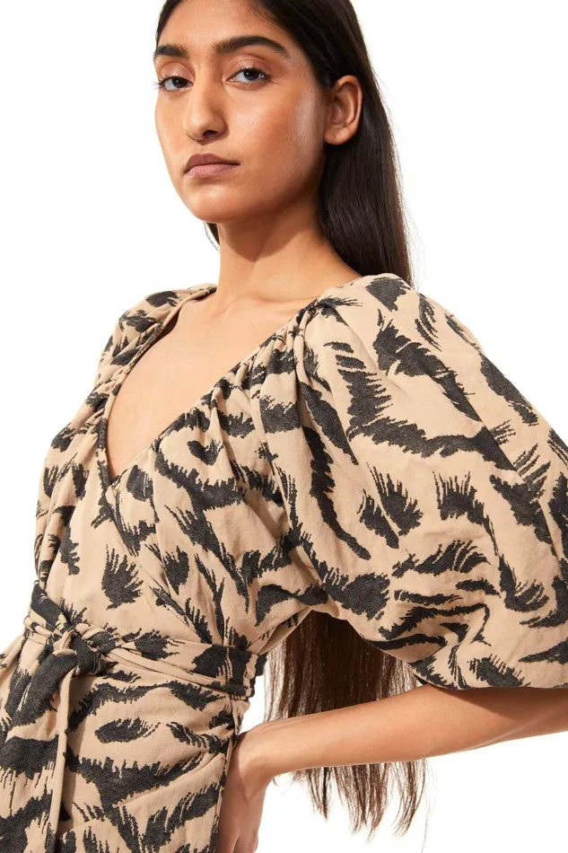 Women Mara Hoffman Dresses Coletta Dress Black and Brown Women Mara Hoffman Dresses Coletta Dress Black and Brown
