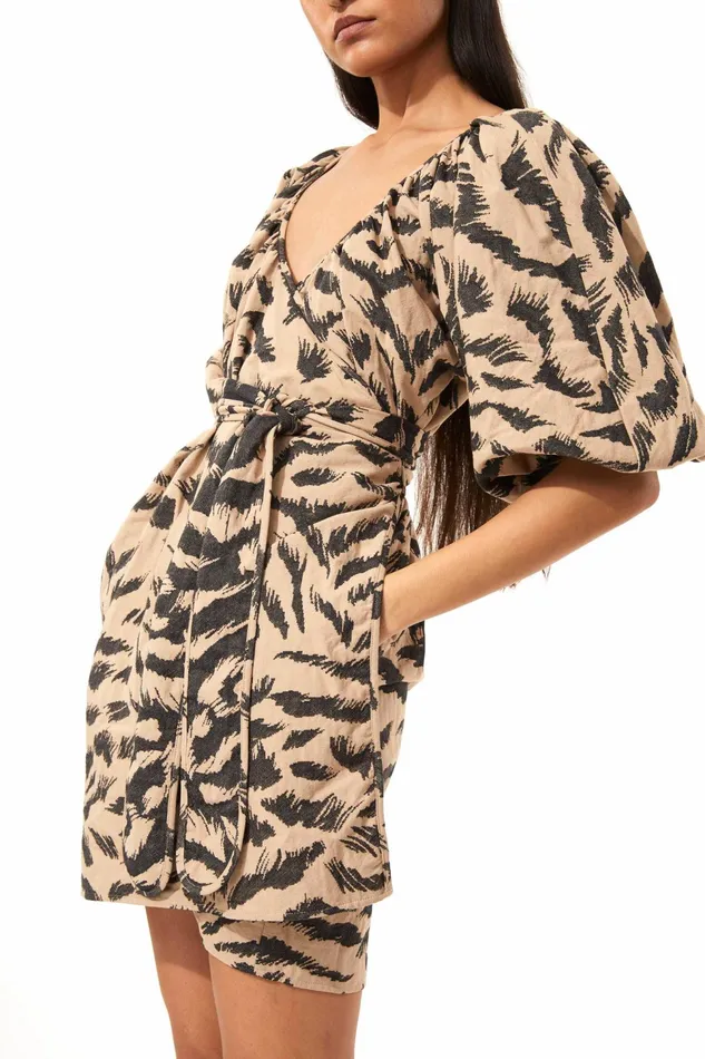 Women Mara Hoffman Dresses Coletta Dress Black and Brown Women Mara Hoffman Dresses Coletta Dress Black and Brown