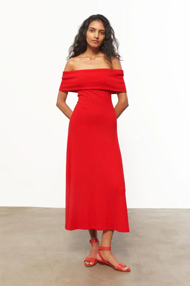 Women Mara Hoffman Dresses Imogen Dress Red