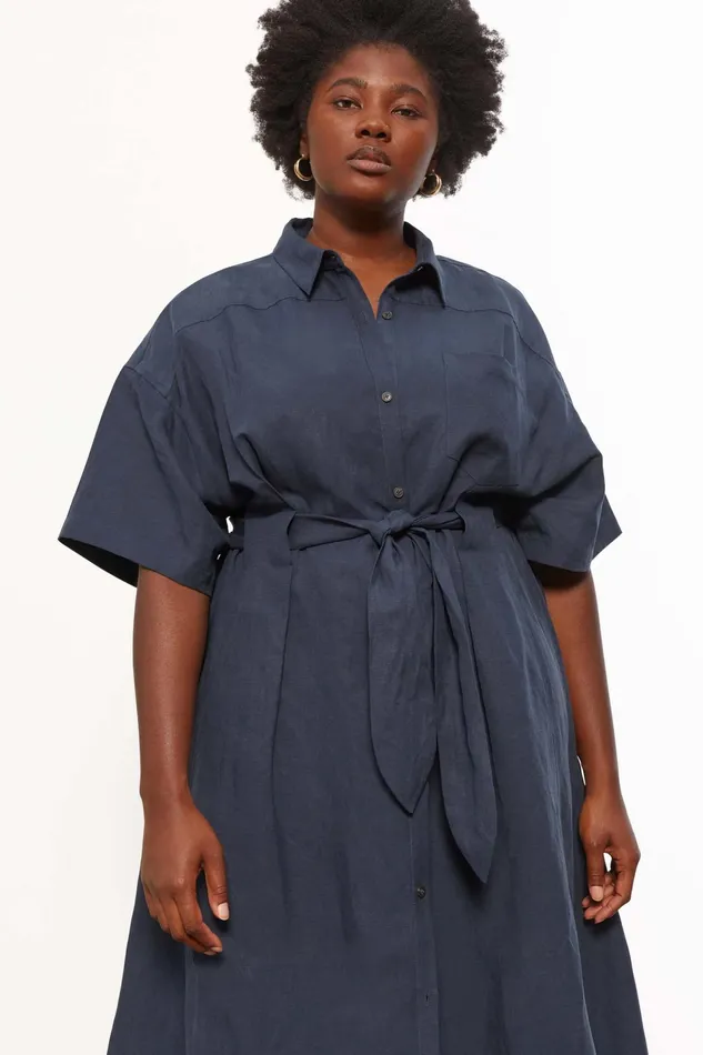 Women Mara Hoffman Extended Sizes Extended Ayao Dress Blue Women Mara Hoffman Extended Sizes Extended Ayao Dress Blue