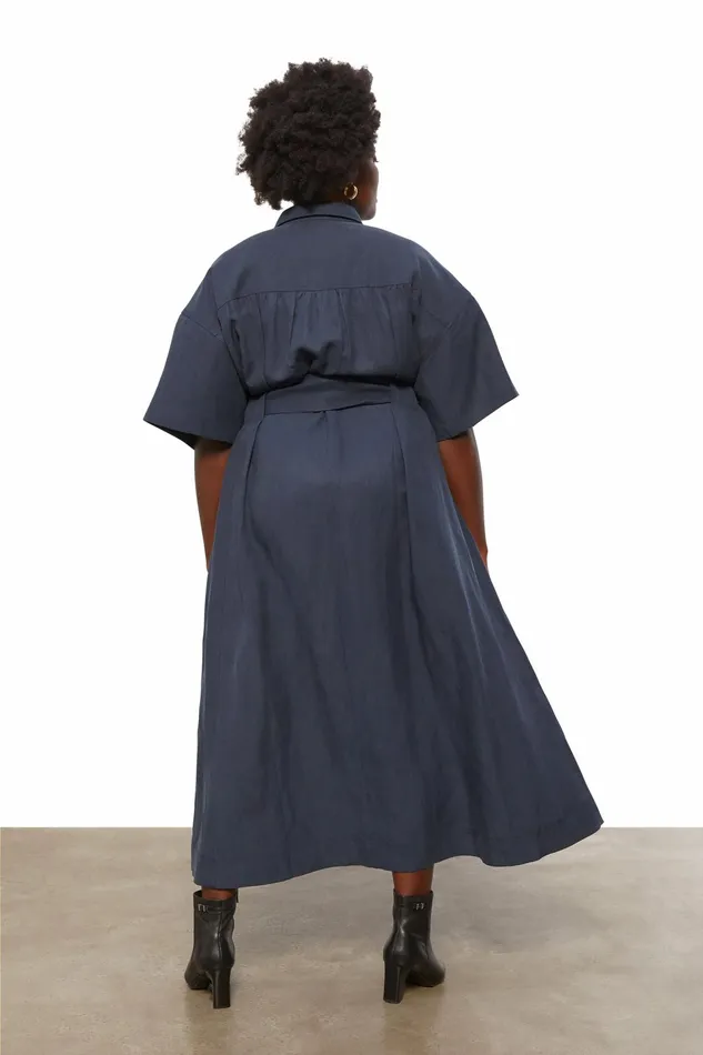 Women Mara Hoffman Extended Sizes Extended Ayao Dress Blue Women Mara Hoffman Extended Sizes Extended Ayao Dress Blue