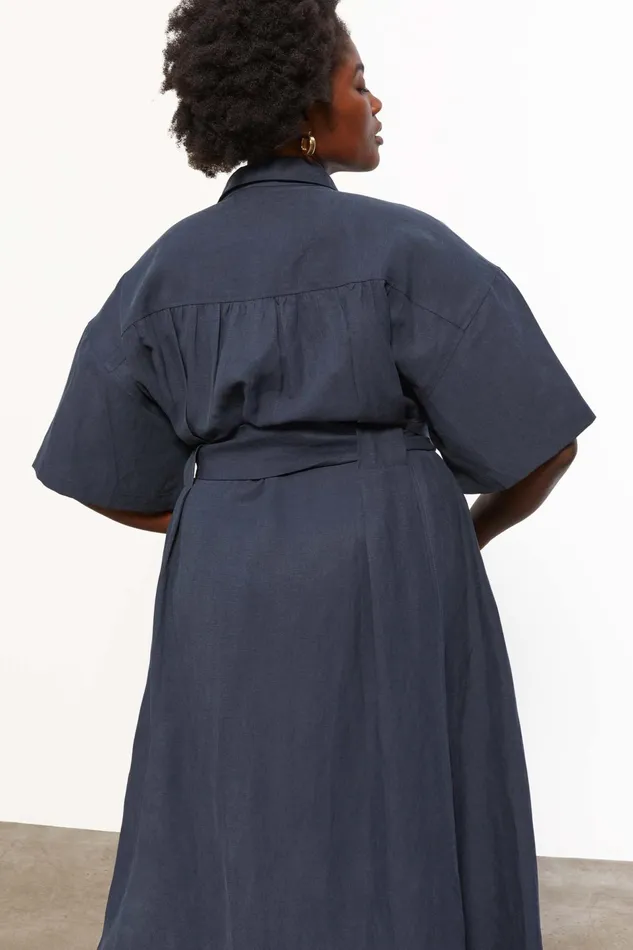 Women Mara Hoffman Extended Sizes Extended Ayao Dress Blue Women Mara Hoffman Extended Sizes Extended Ayao Dress Blue