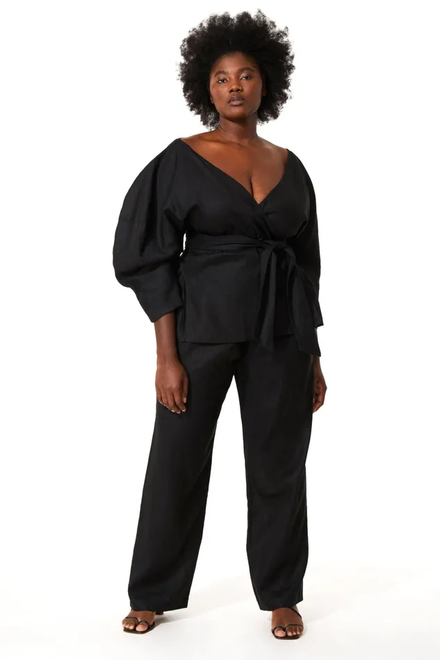 Women Mara Hoffman Extended Sizes Extended Emiliana Top Black