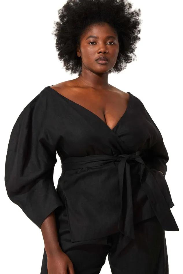 Women Mara Hoffman Extended Sizes Extended Emiliana Top Black Women Mara Hoffman Extended Sizes Extended Emiliana Top Black