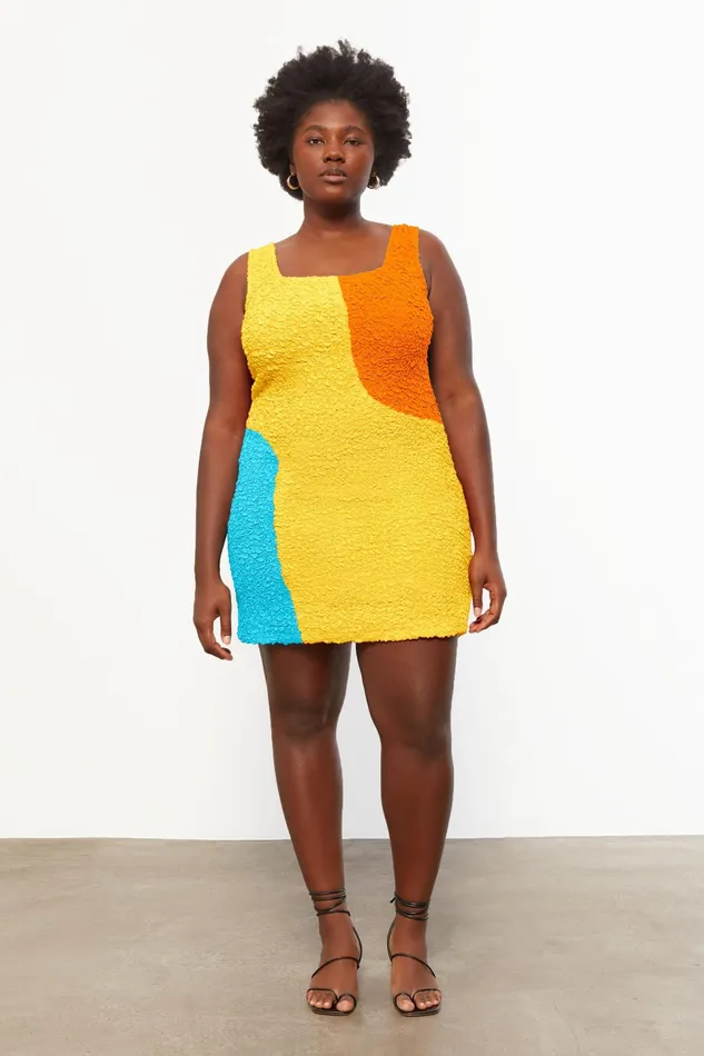 Women Mara Hoffman Extended Sizes Extended Laura Dress Yellow Multi