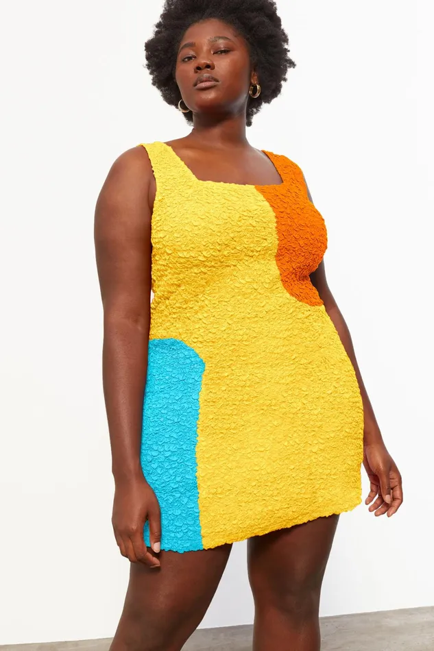 Women Mara Hoffman Extended Sizes Extended Laura Dress Yellow Multi
