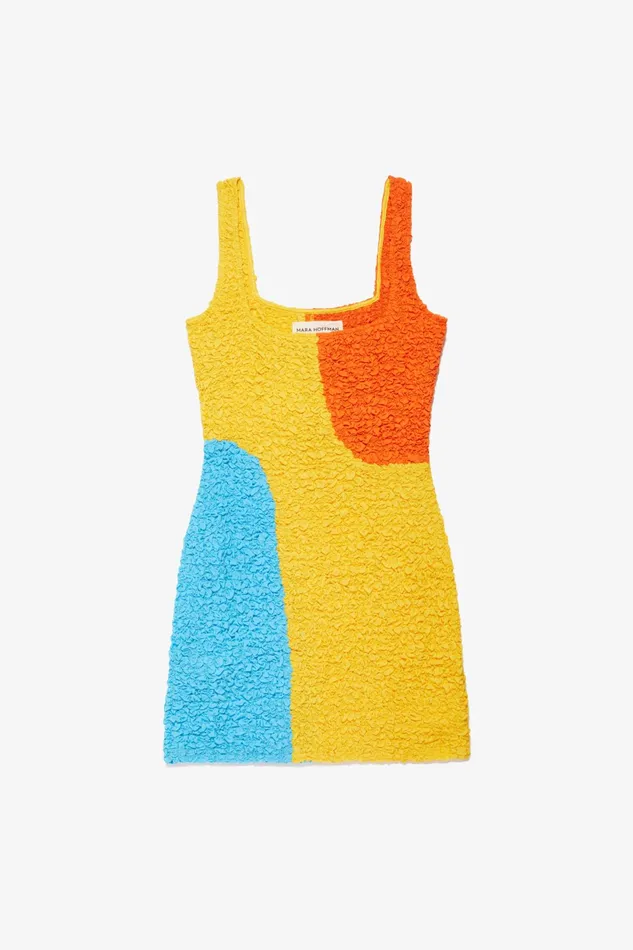 Women Mara Hoffman Extended Sizes Extended Laura Dress Yellow Multi