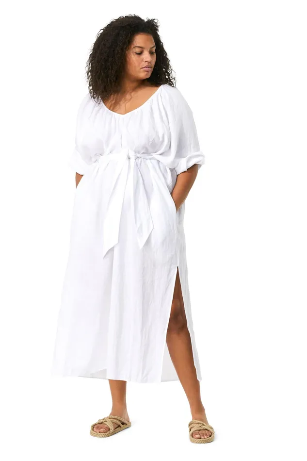 Women Mara Hoffman Extended Sizes Extended Luz Coverup White