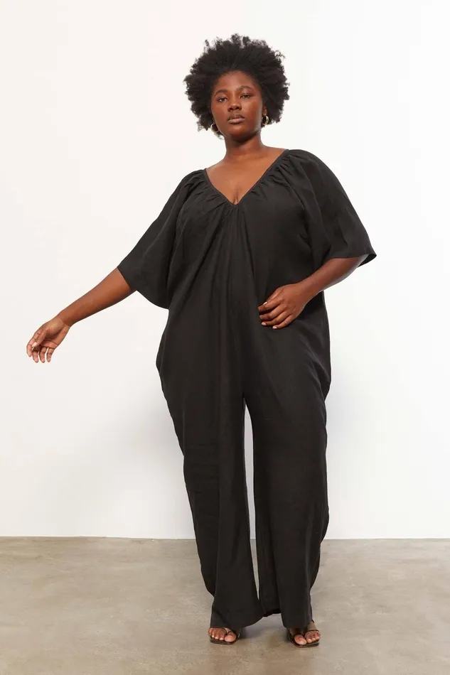 Women Mara Hoffman Extended Sizes Extended Sunniva Jumpsuit Black Women Mara Hoffman Extended Sizes Extended Sunniva Jumpsuit Black