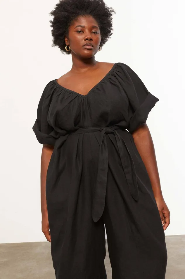 Women Mara Hoffman Extended Sizes Extended Sunniva Jumpsuit Black Women Mara Hoffman Extended Sizes Extended Sunniva Jumpsuit Black