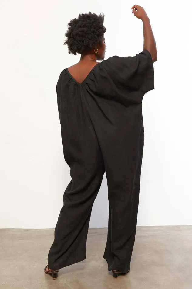 Women Mara Hoffman Extended Sizes Extended Sunniva Jumpsuit Black Women Mara Hoffman Extended Sizes Extended Sunniva Jumpsuit Black