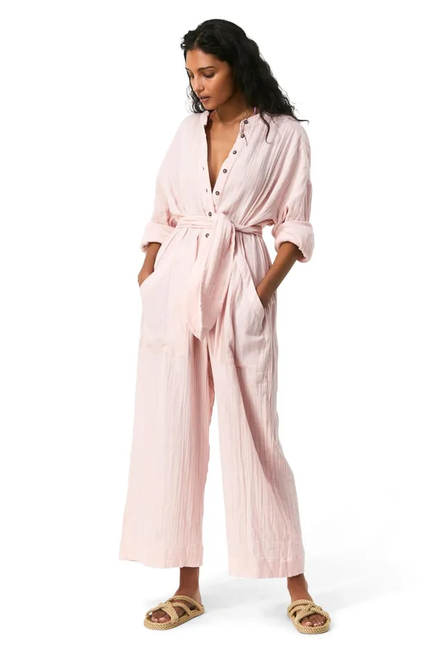 Women Mara Hoffman Jumpsuits and Rompers Manda Jumpsuit Pastel Pink