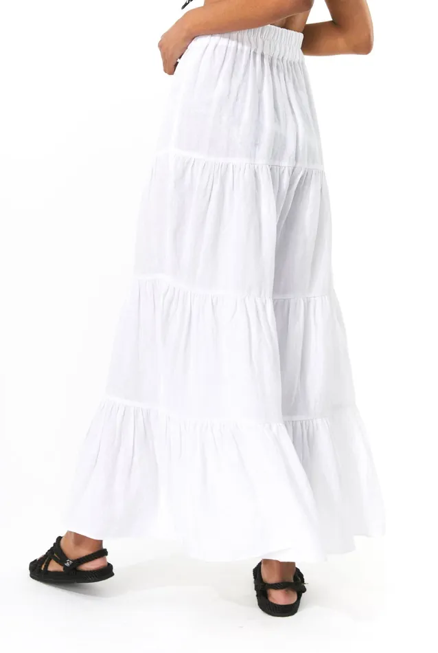 Women Mara Hoffman Pants and Shorts Shelesea Pant White Women Mara Hoffman Pants and Shorts Shelesea Pant White