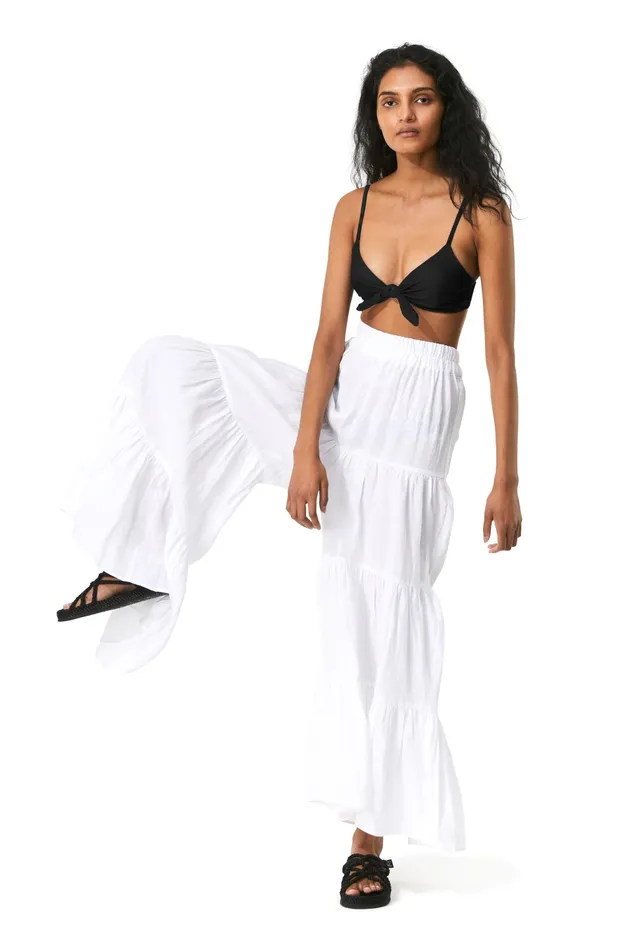 Women Mara Hoffman Pants and Shorts Shelesea Pant White Women Mara Hoffman Pants and Shorts Shelesea Pant White