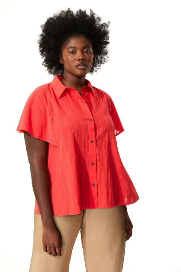 Women Mara Hoffman Tops Extended Phebe Top Red
