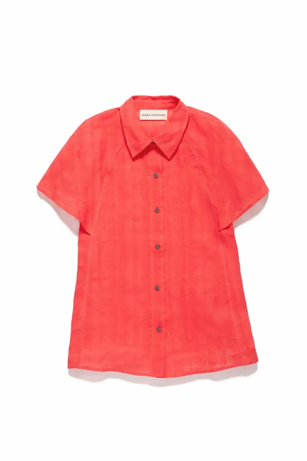 Women Mara Hoffman Tops Extended Phebe Top Red