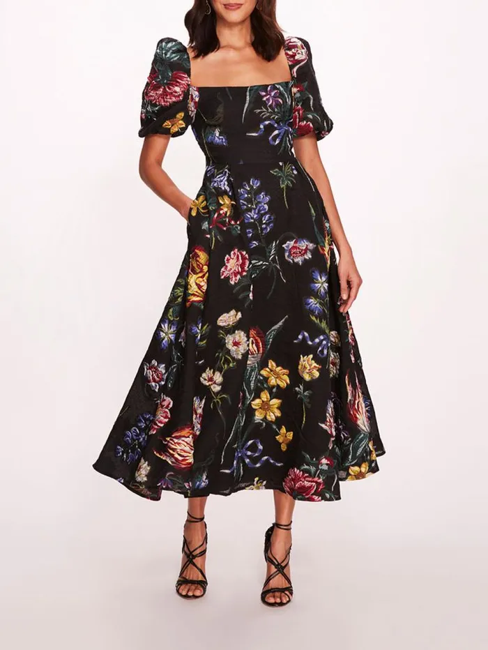 Women Marchesa Marchesa Notte Alexander Bubble Dress Black Multi