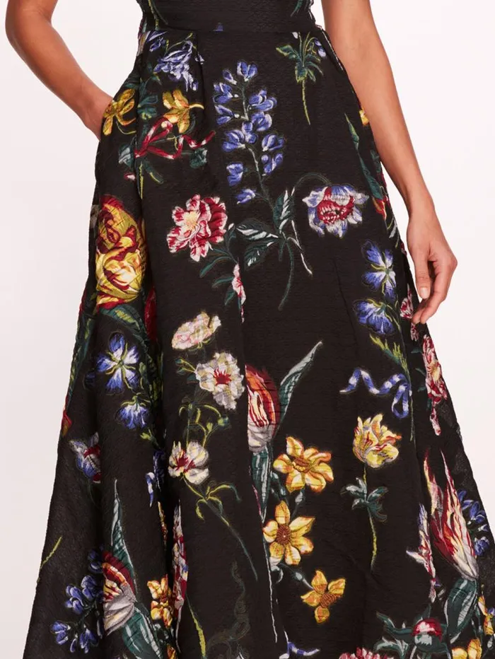Women Marchesa Marchesa Notte Alexander Bubble Dress Black Multi