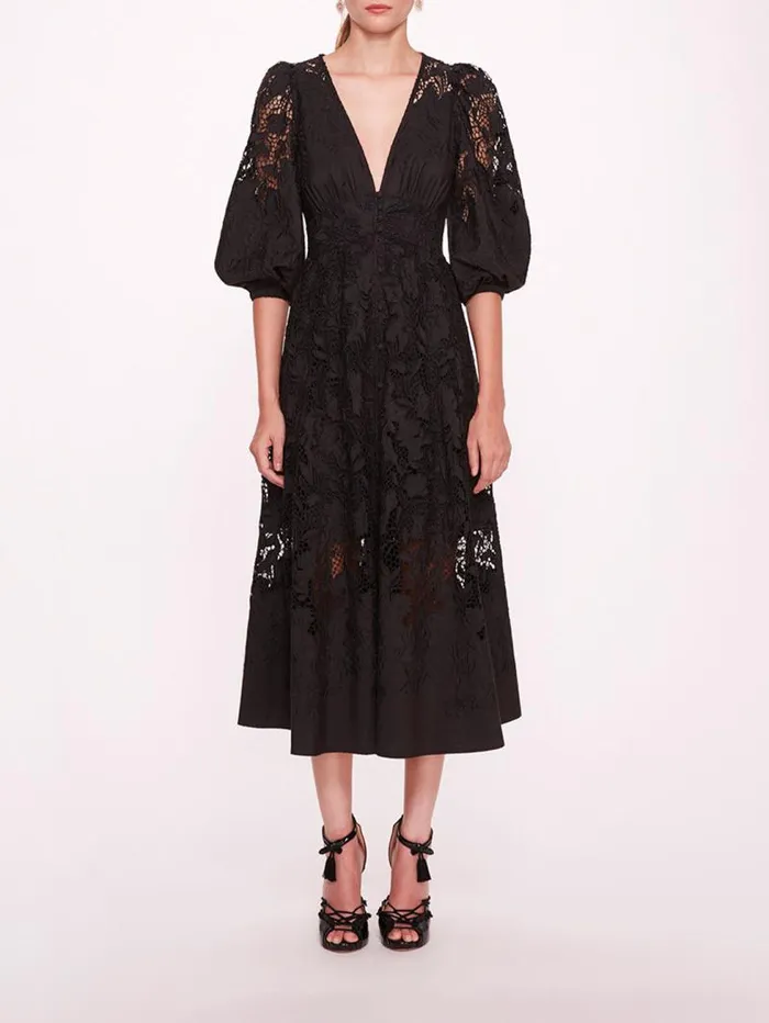 Women Marchesa Marchesa Rosa Jessamine Black