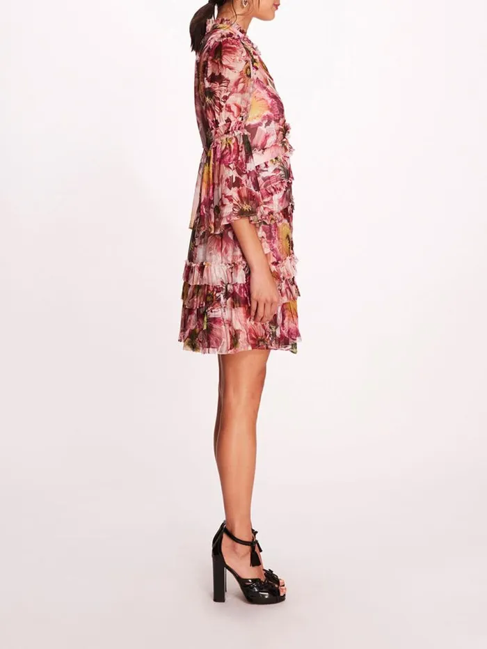 Women Marchesa Marchesa Rosa Mali Mini Dress Blush