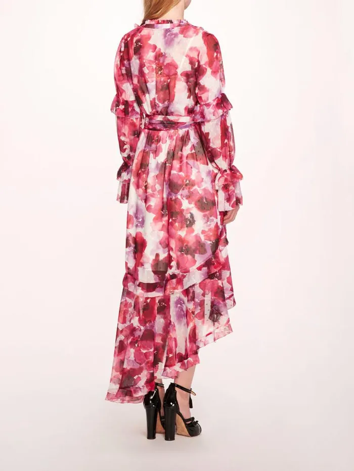 Women Marchesa Marchesa Rosa Oleander Maxi Dress Magenta Multi