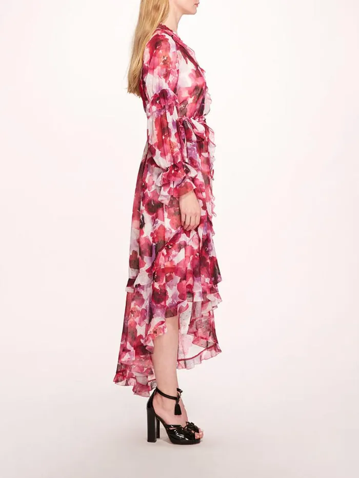 Women Marchesa Marchesa Rosa Oleander Maxi Dress Magenta Multi