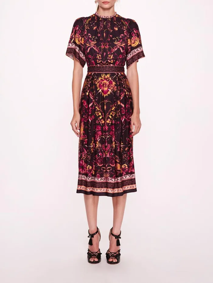 Women Marchesa Marchesa Rosa Soma Dark Purple Multi