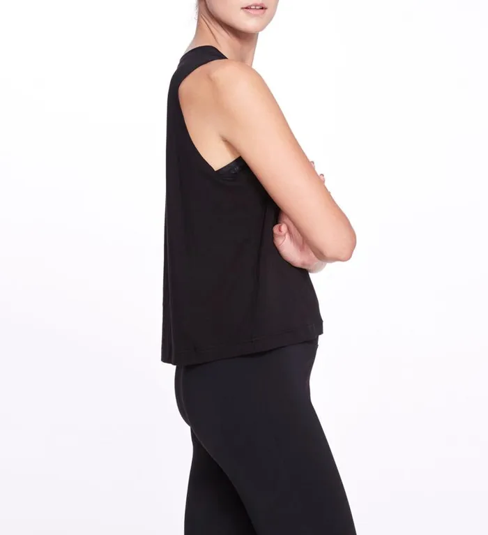 Women Marchesa Tops Casey Tank Black