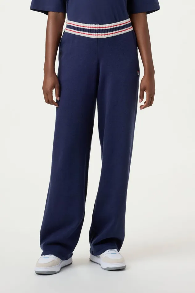 Women Matching Sets Fila Retro Icon Flare Pants 400 Fila Navy Women Matching Sets Fila Retro Icon Flare Pants 400 Fila Navy