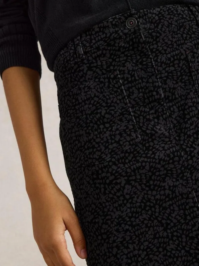 Women Melody Organic Cord Skirt Black Print White Stuff Skirts Women Melody Organic Cord Skirt Black Print White Stuff Skirts
