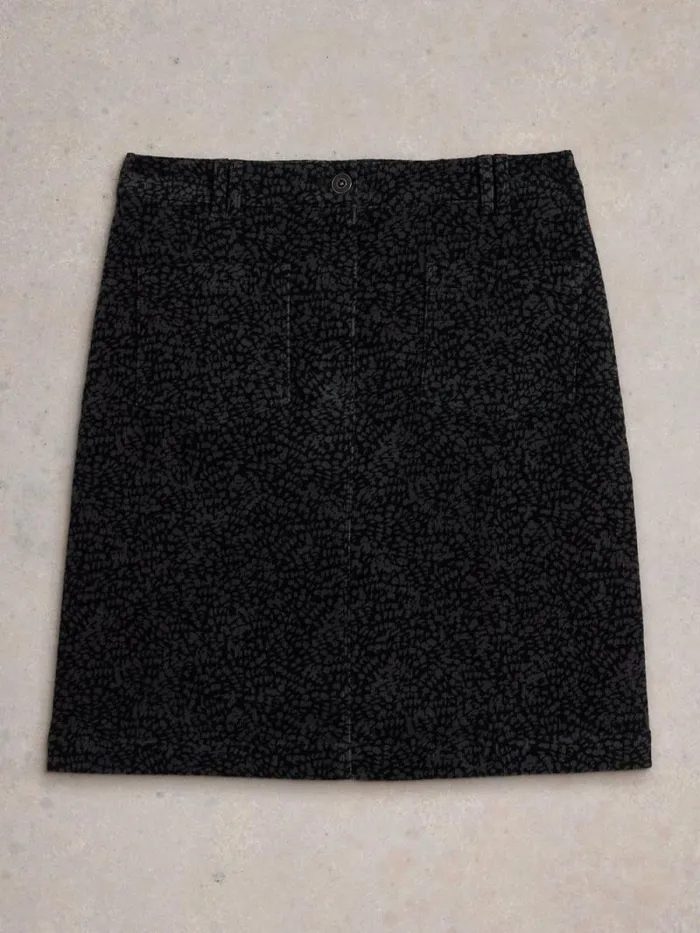 Women Melody Organic Cord Skirt Black Print White Stuff Skirts Women Melody Organic Cord Skirt Black Print White Stuff Skirts