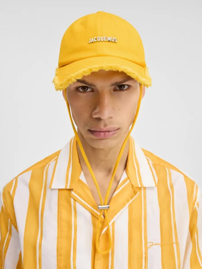 WomenMen Hats JACQUEMUS The Artichaut Cap Yellow WomenMen Hats JACQUEMUS The Artichaut Cap Yellow