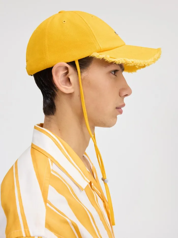 WomenMen Hats JACQUEMUS The Artichaut Cap Yellow WomenMen Hats JACQUEMUS The Artichaut Cap Yellow