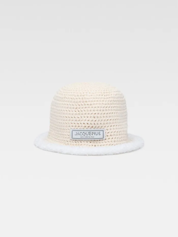 WomenMen Hats JACQUEMUS The Bordino Bucket Hat Offwhite