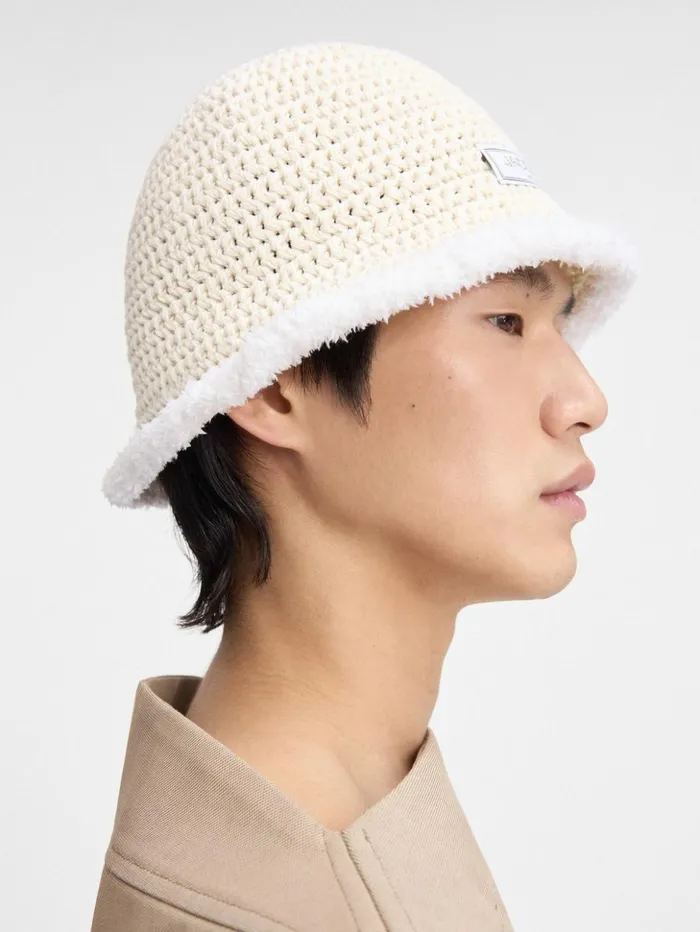 WomenMen Hats JACQUEMUS The Bordino Bucket Hat Offwhite WomenMen Hats JACQUEMUS The Bordino Bucket Hat Offwhite