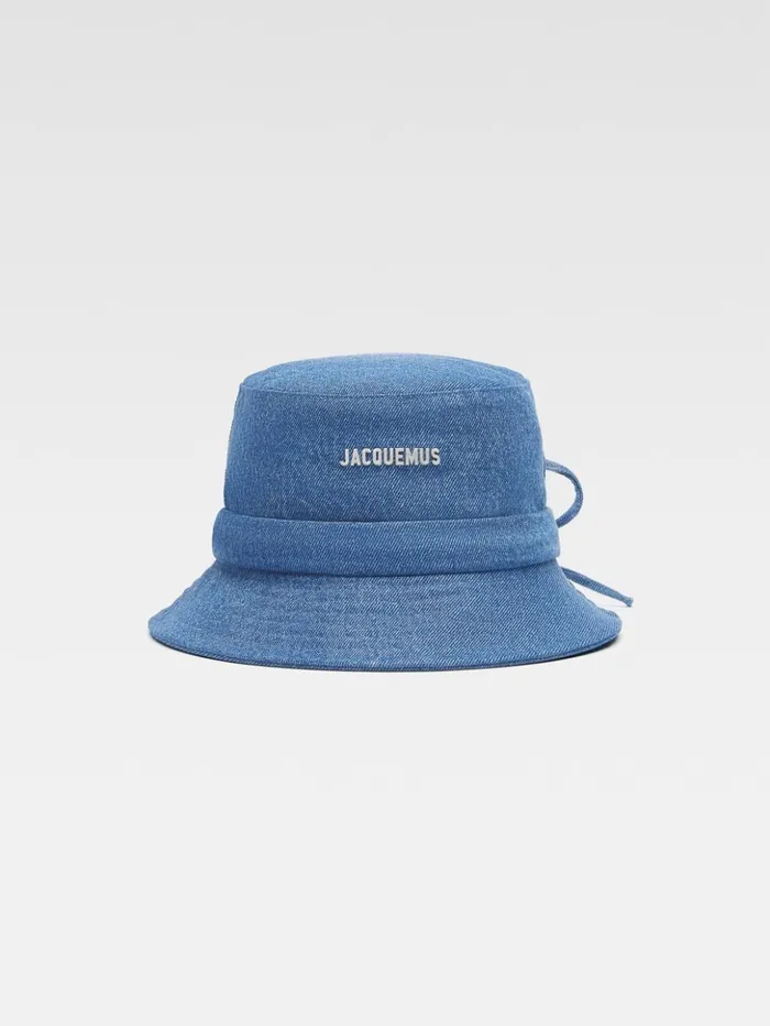 WomenMen Hats JACQUEMUS The Gadjo Bucket Hat Blue