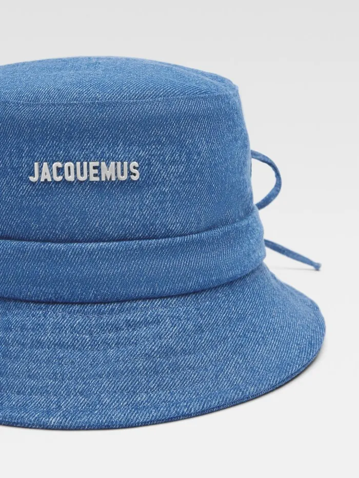 WomenMen Hats JACQUEMUS The Gadjo Bucket Hat Blue WomenMen Hats JACQUEMUS The Gadjo Bucket Hat Blue