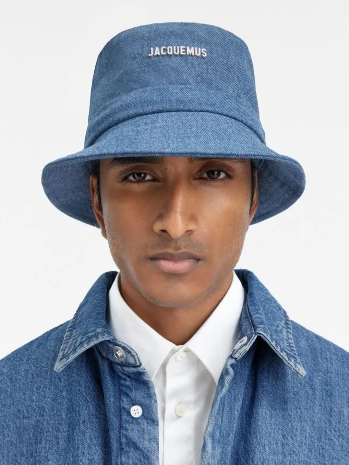 WomenMen Hats JACQUEMUS The Gadjo Bucket Hat Blue WomenMen Hats JACQUEMUS The Gadjo Bucket Hat Blue