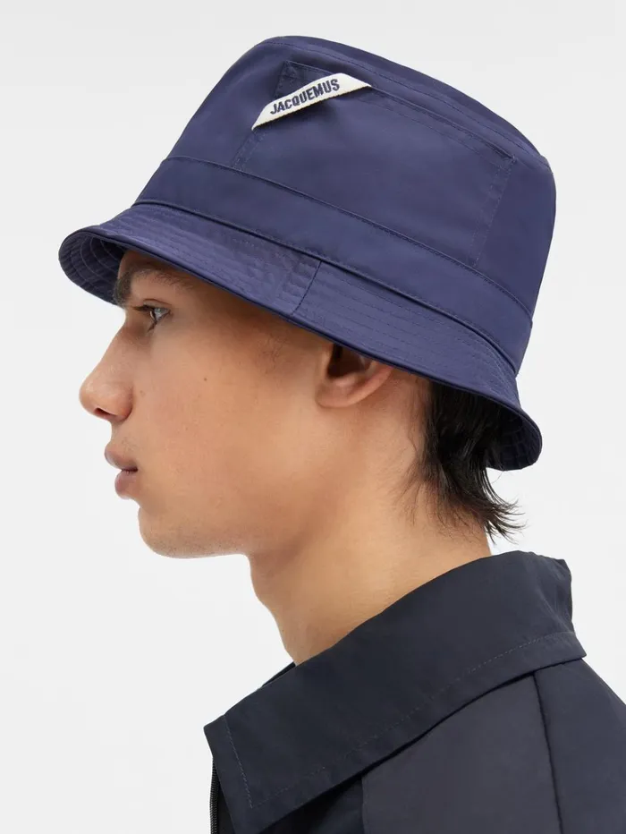 WomenMen Hats JACQUEMUS The Ovalie Bucket Hat Navy WomenMen Hats JACQUEMUS The Ovalie Bucket Hat Navy