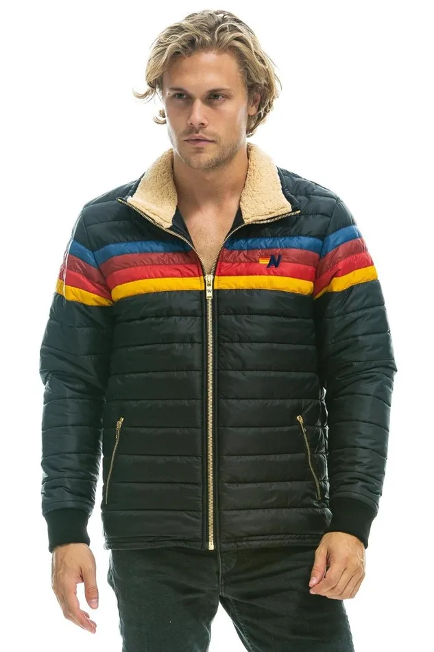 WomenMen Outerwear Aviator Nation 4 STRIPE JACKET 8211 BLACK WomenMen Outerwear Aviator Nation 4 STRIPE JACKET 8211 BLACK