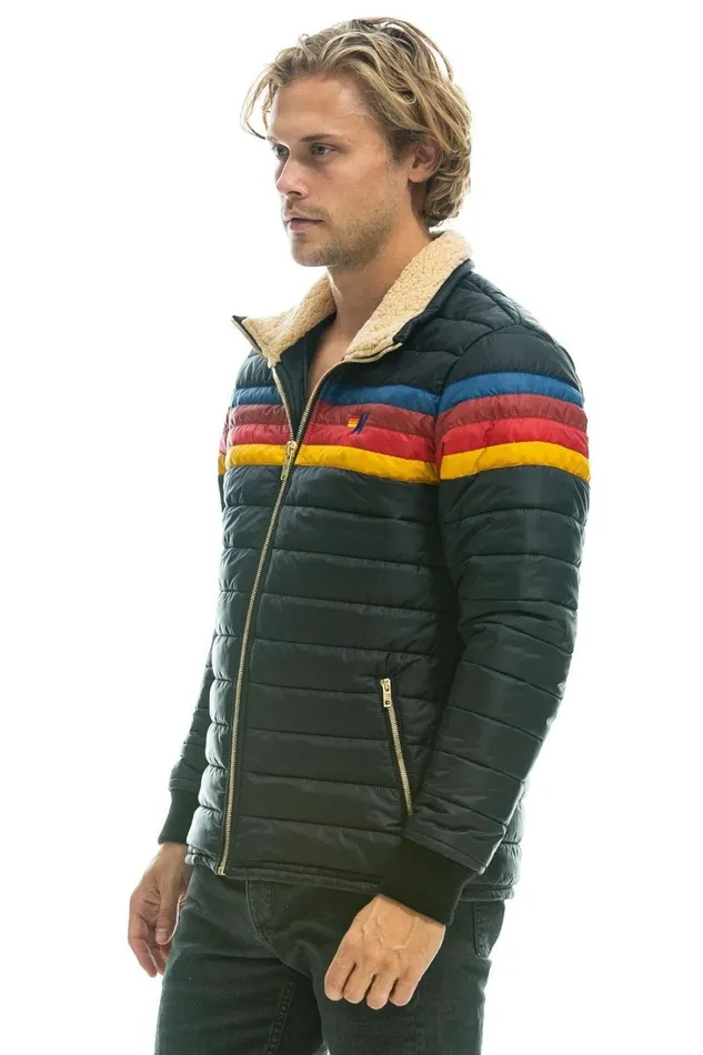 WomenMen Outerwear Aviator Nation 4 STRIPE JACKET 8211 BLACK WomenMen Outerwear Aviator Nation 4 STRIPE JACKET 8211 BLACK