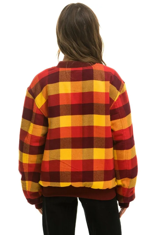 WomenMen Outerwear Aviator Nation PLAID UNISEX VARSITY JACKET 8211 SURFY PLAID WomenMen Outerwear Aviator Nation PLAID UNISEX VARSITY JACKET 8211 SURFY PLAID