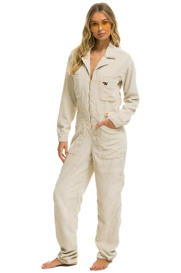 WomenMen Outerwear Aviator Nation UNISEX CORDUROY FLIGHT SUIT 8211 VINTAGE WHITE WomenMen Outerwear Aviator Nation UNISEX CORDUROY FLIGHT SUIT 8211 VINTAGE WHITE