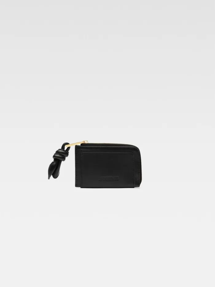 WomenMen Small Leather Goods JACQUEMUS The Tourni Cardholder Black