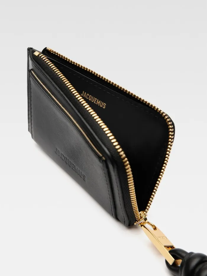 WomenMen Small Leather Goods JACQUEMUS The Tourni Cardholder Black WomenMen Small Leather Goods JACQUEMUS The Tourni Cardholder Black
